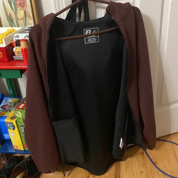 Russell Full Zip Hoodie Jacket Mens Size L Fusion Knit - Picture 10 of 11